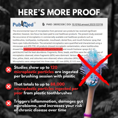 PRIMALS Horse Bristle & Bamboo Toothbrush (4 Pack)